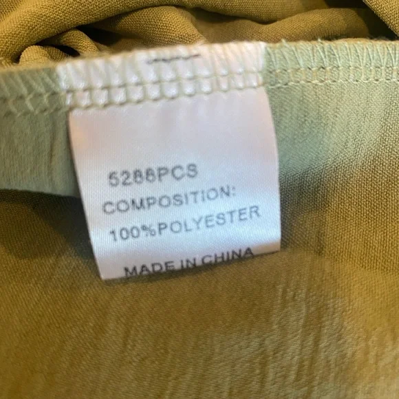 Chicsoul casual chic Boho wide eyed gaze babydoll style top in sage size 1X NWOT - Picture 5 of 6